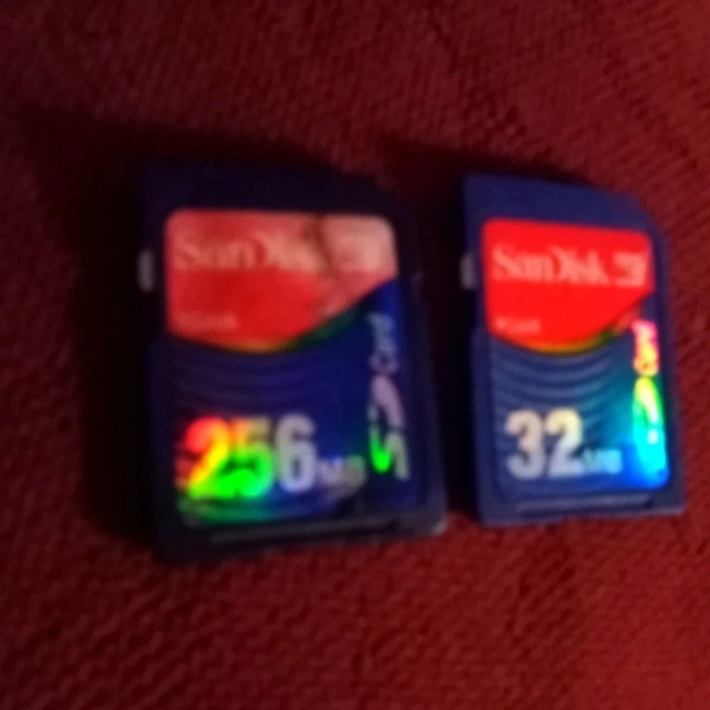 256 And Then 32mb Sd Cards